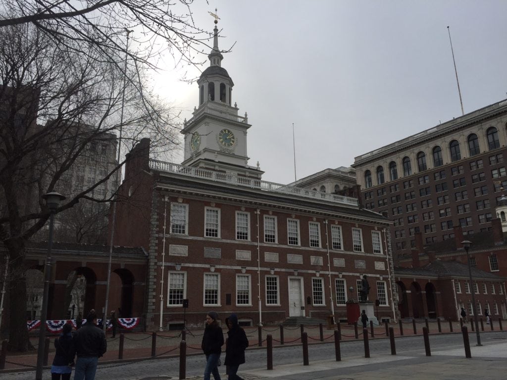 Independence Hall in Philadelphia looks just like I would have pictured it back in Revolutionary time.