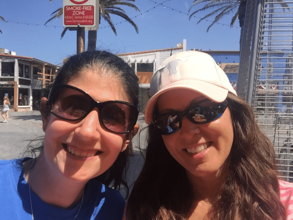 Selfie with Kat, while we were brunching on the Hermosa Beach Pier