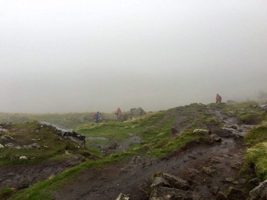 The weather went from bad to worse! - "Old Man of Storr: Hiking in the Clouds" - Two Traveling Texans